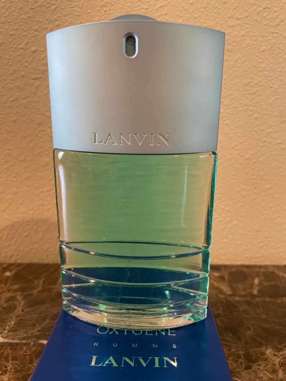 Lanvin Oxygene Homme - Aqua Green and Blue Bottle - Picture 2 of 4